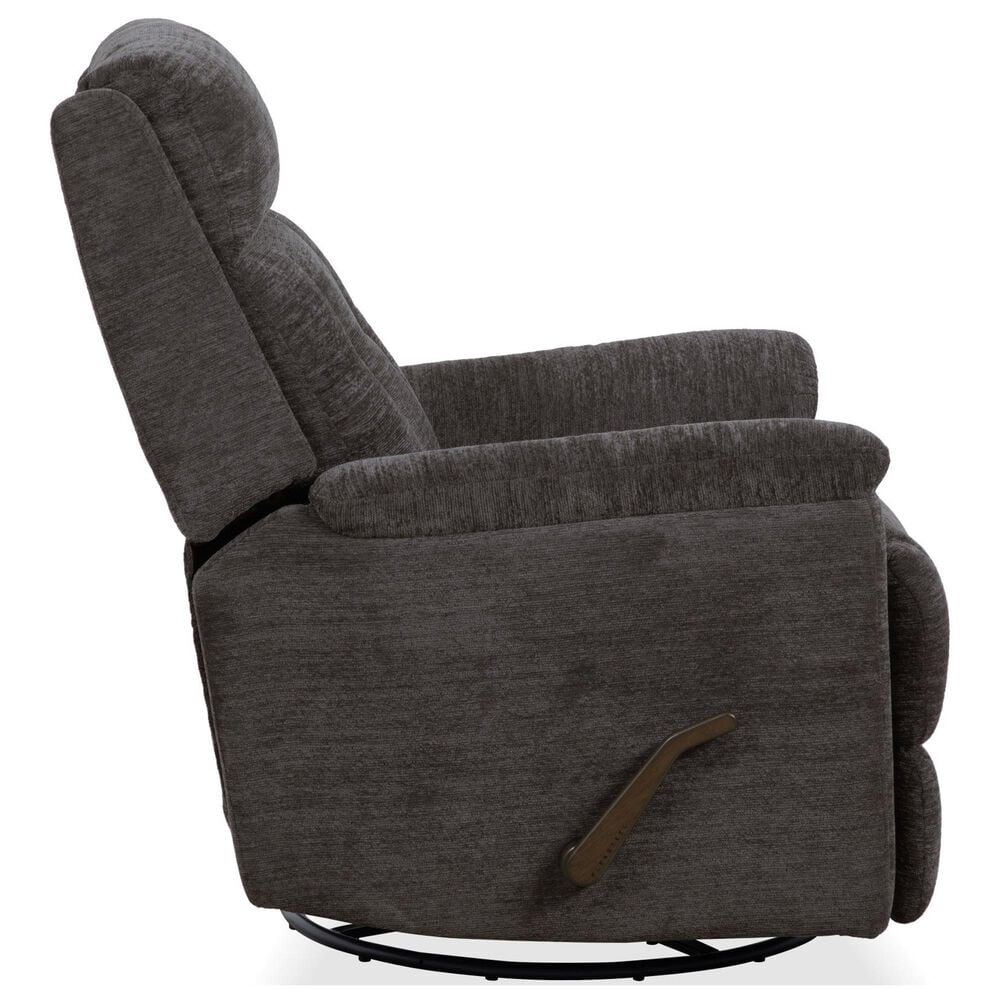 Flexsteel Sophisticated Manual Swivel Gliding Recliner in Steel, , large