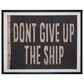 Creative Coop Shoreline 32" x 40" Vintage Flag Wall Art in Black and White, , large