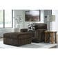 Ashley Midnight-Madness Oversized Accent Ottoman in Chocolate, , large
