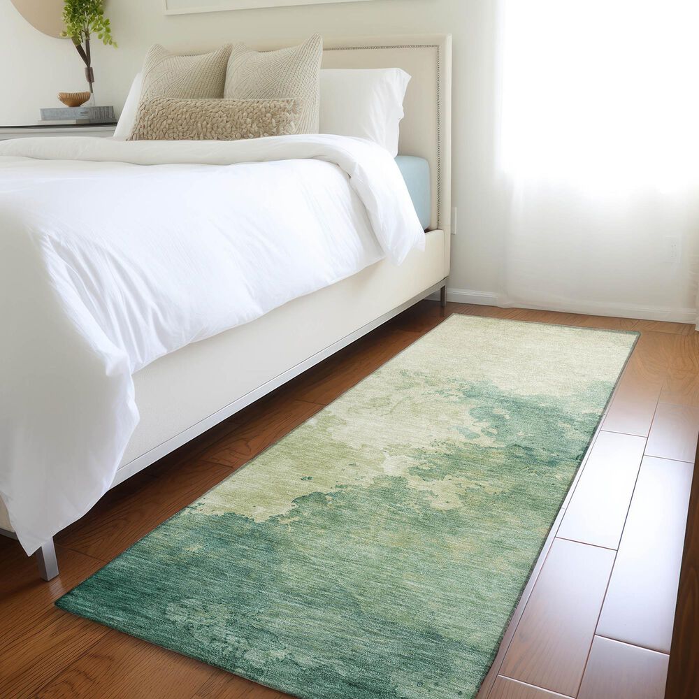 Dalyn Rug Company Odyssey OY120 Green 2&#39;3&quot; x 7&#39;6&quot; Runner, , large