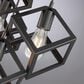 Lite Source Cuboid 6-Light Chandelier in Black, , large