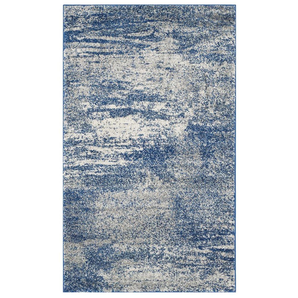 Safavieh Evoke EVK272A-3 3&#39; x 5&#39; Navy/Ivory Area Rug, , large