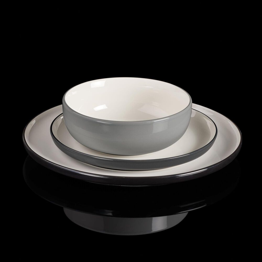 Oneida 24/7 Colors 12-Pice Dinnerware Set in Pumice, , large