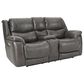 Homestretch Custom Comfort Power Reclining Loveseat in Galaxy Gray, , large