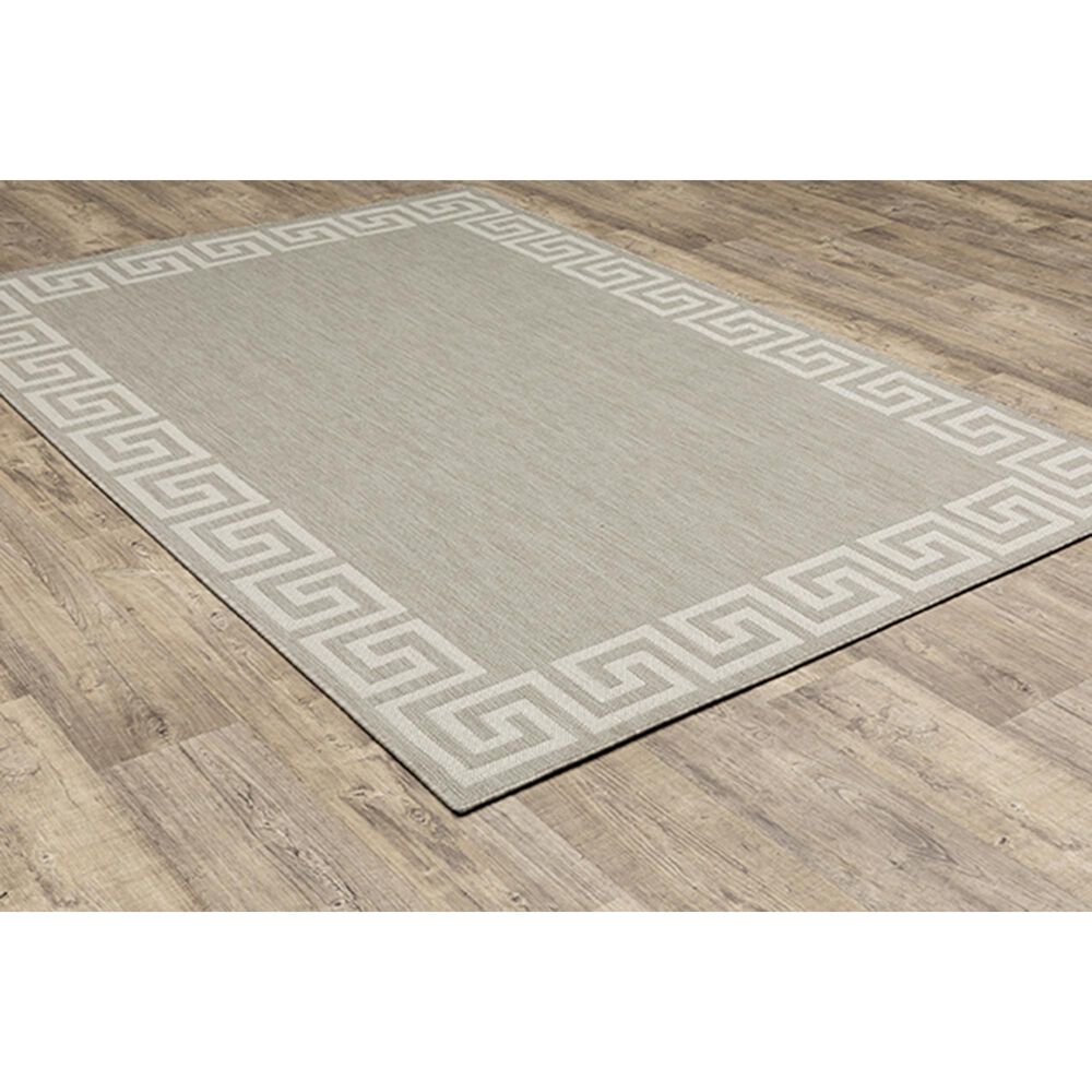Oriental Weavers Portofino 6560D 5&#39;3&quot; x 7&#39;3&quot; Gray Area Rug, , large