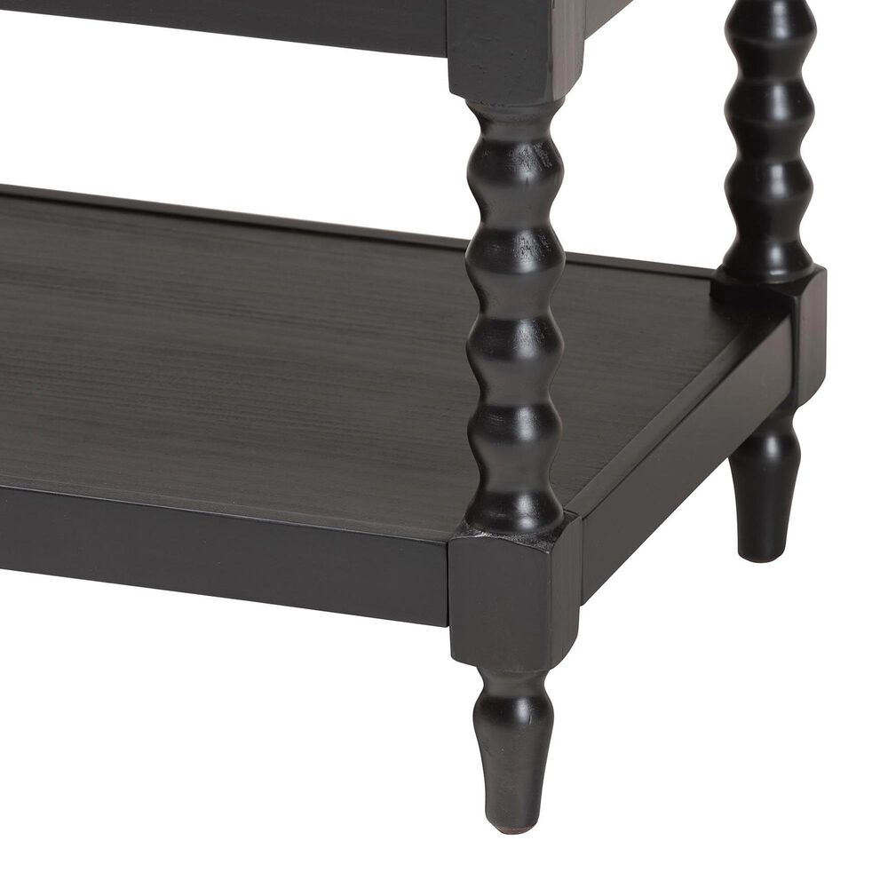 Baxton Studio Imogene Retro-Modern End Table in Black, , large