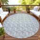 Dalyn Rug Company Soft Essentials Chevron Sky 8" Round Area Rug, , large