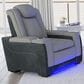 Mayberry Hill Lantana Power Recliner in Rocky Cement and Charcoal, , large