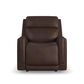 Flexsteel Alister Leather Power Gliding Recliner in Burnt Umber, , large