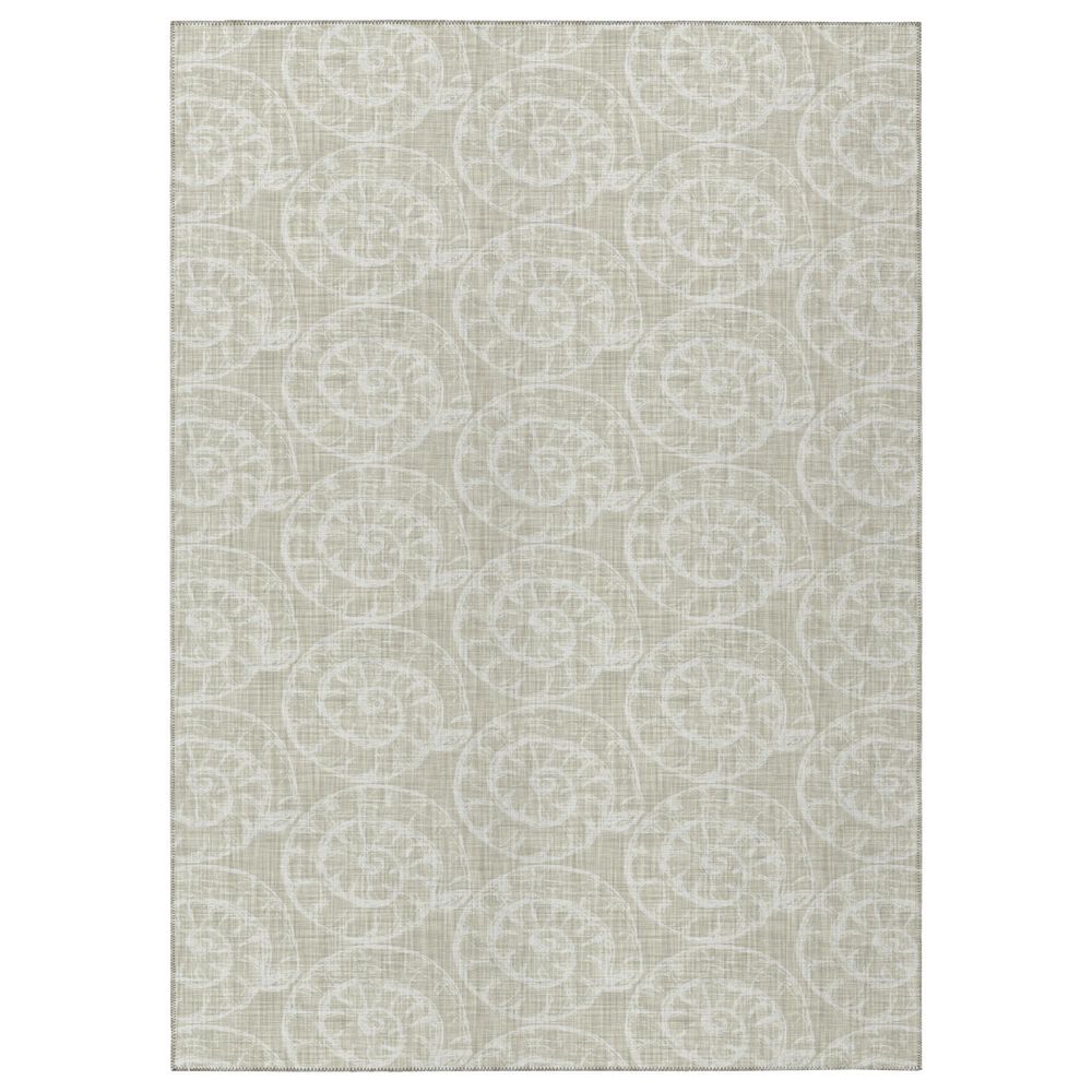 Dalyn Rug Company Seabreeze SZ11 6" x 9" Taupe Area Rug, , large
