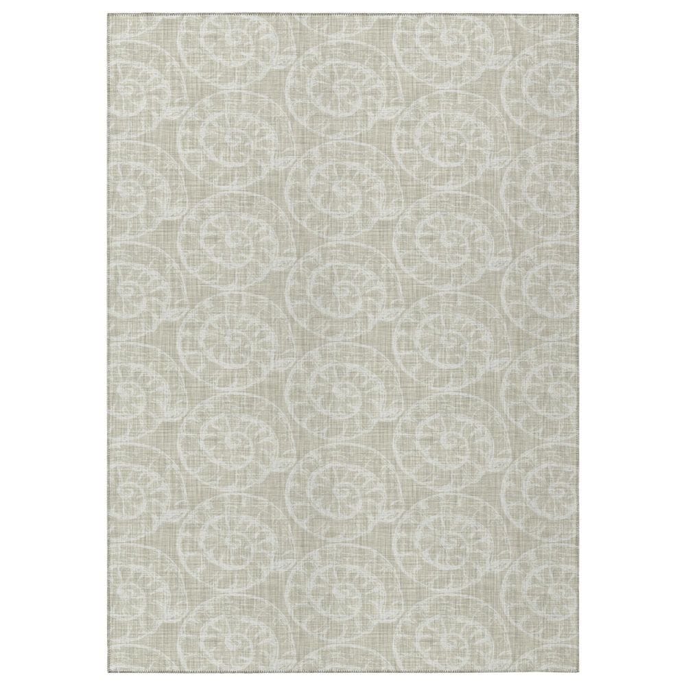 Dalyn Rug Company Seabreeze SZ11 6" x 9" Taupe Area Rug, , large