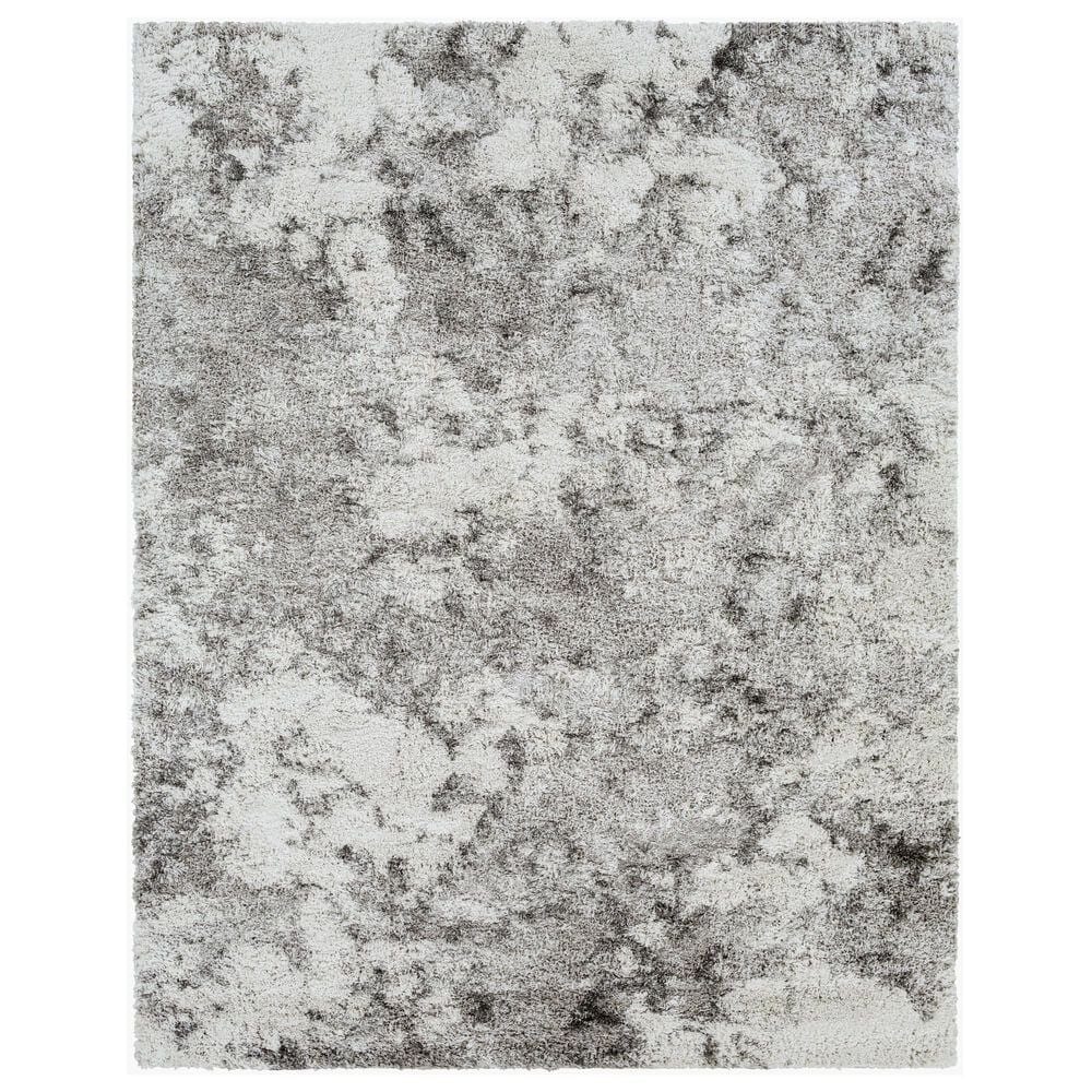 Surya Alta Shag 6"7" x 9" Off-White, Light Gray, Medium Gray and Gray Area Rug, , large