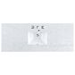 James Martin Vanities Breckenridge 60" Single Bathroom Vanity in Bright White with 3 cm Carrara White Marble Top and Rectangular Sink, , large