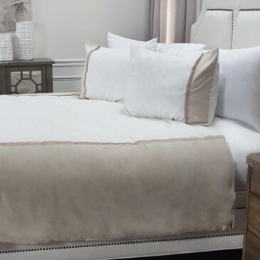 Rizzy Home Wilmington Mill 96" x 98" Duvet Set in Natural and White, , large