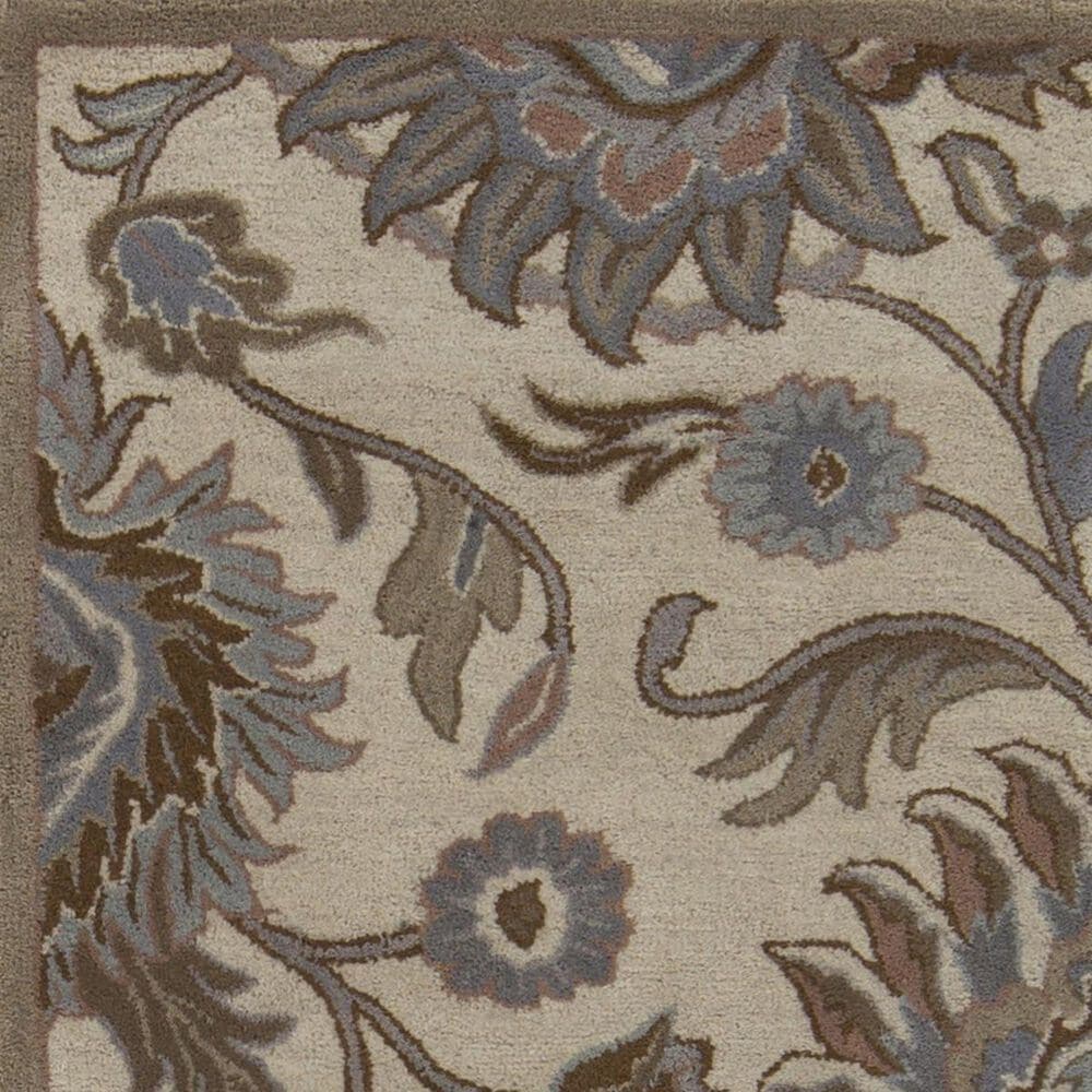 Surya Caesar CAE-1109 8&#39; Round Cream, Camel and Taupe Area Rug, , large