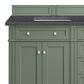 James Martin Vanities Brittany 72" Double Bathroom Vanity in Smokey Celadon with 3 cm Charcoal Soapstone Quartz Top and Rectangular Sinks, , large