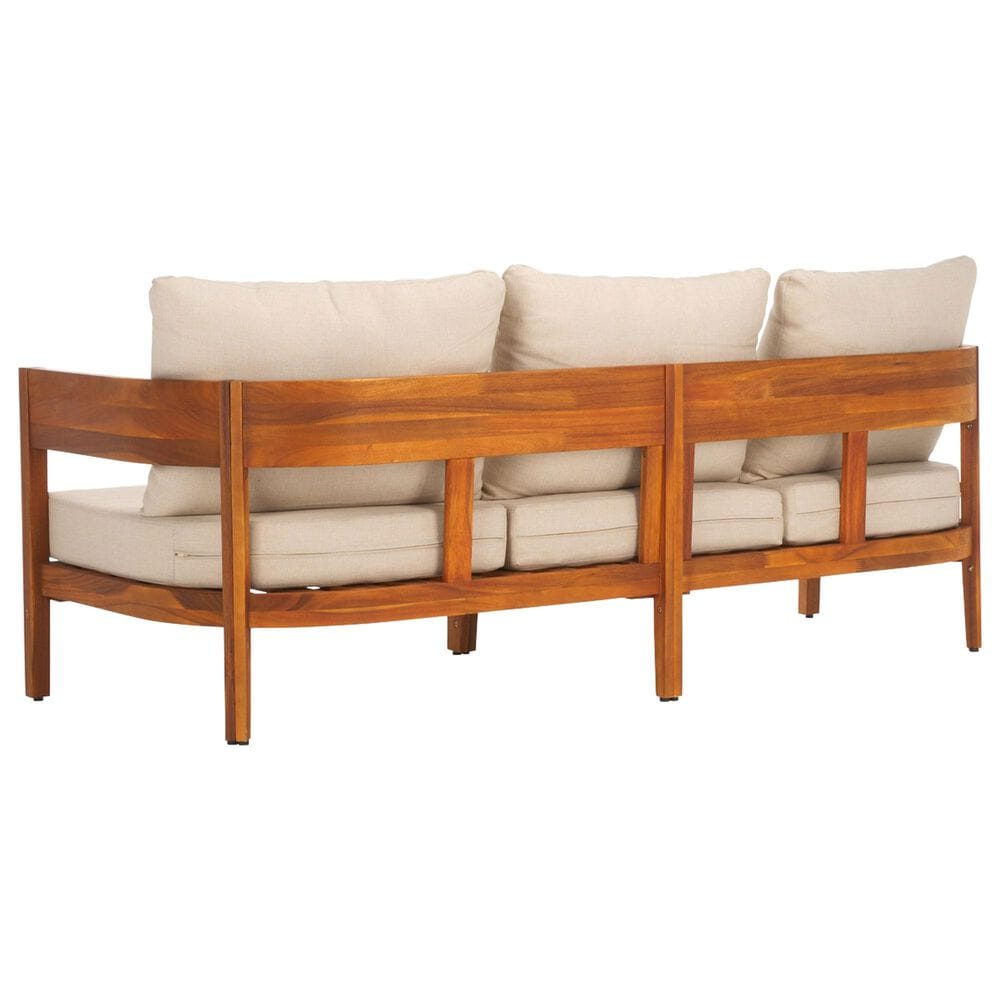 Safavieh Theo 3-Seater Outdoor Sofa in Taupe, , large