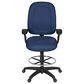 Regency Global Sourcing Comfort Series Multifunctional Swivel Computer Task Chair with Adjustable Arms and Drafting Kit in Navy Blue, , large
