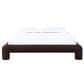 Urban Home Anansi Mocoa Queen Upholstered Footboard, Rails and Slats in Mongoose Chenille, , large