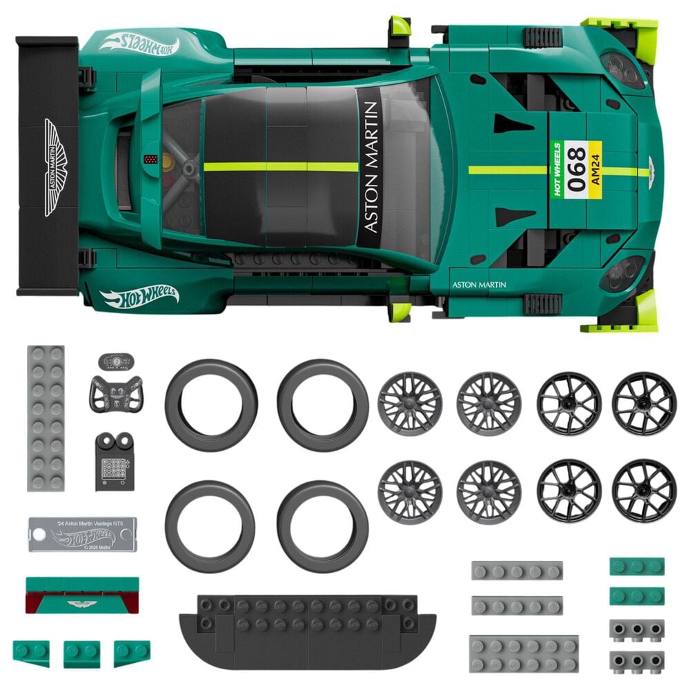 Mattel Brick Shop 24 Aston Martin Vantage Gt3 Building Set, , large