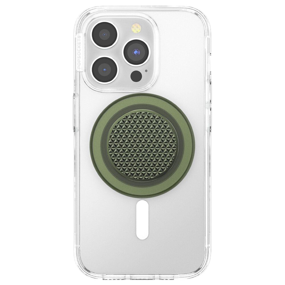 PopSockets Riviera PopGrip for MagSafe in Olive Triangle Knurl, , large
