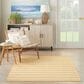 Nourison Positano POS03 Yellow and Ivory 6" x 9" Indoor/Outdoor Area Rug, , large