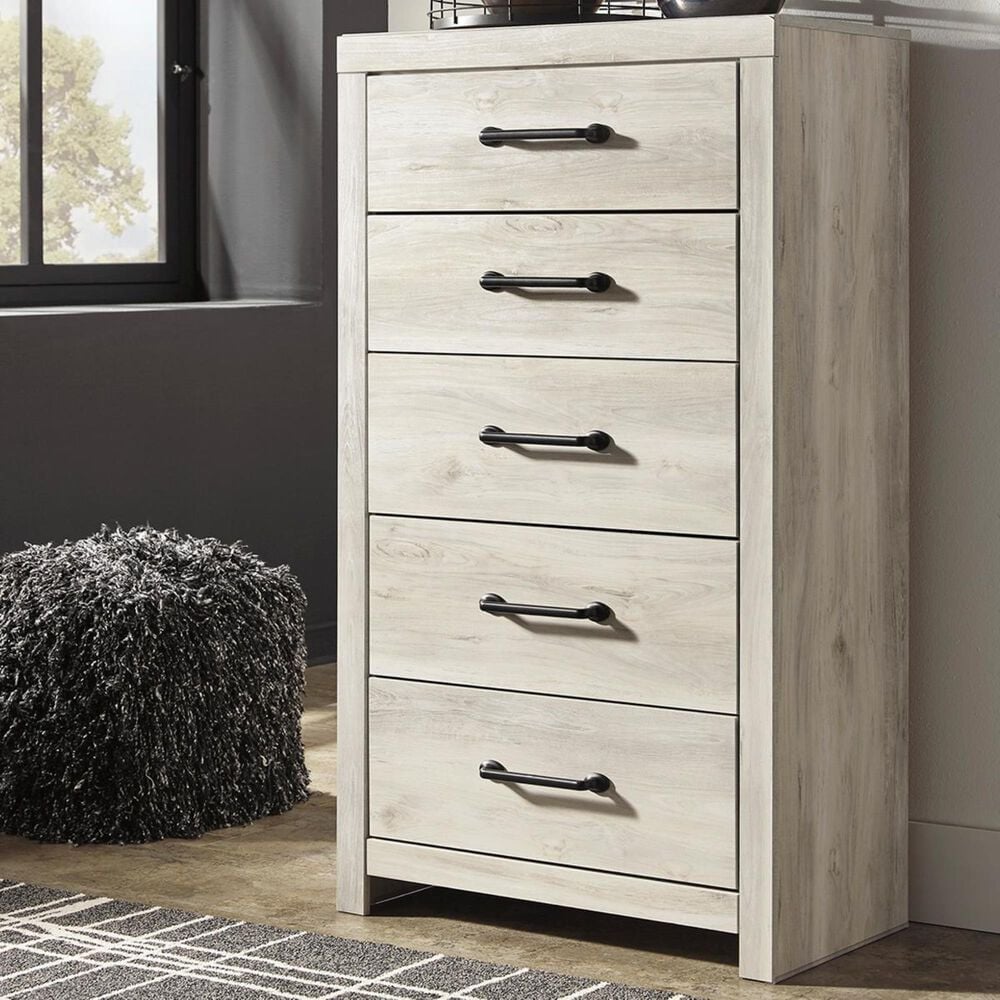 Signature Design by Ashley Cambeck 5-Drawer Chest in Whitewash, , large