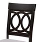 Baxton Studio Lucie Side Chair with Grey Cushion in Espresso Brown (Set of 2), , large