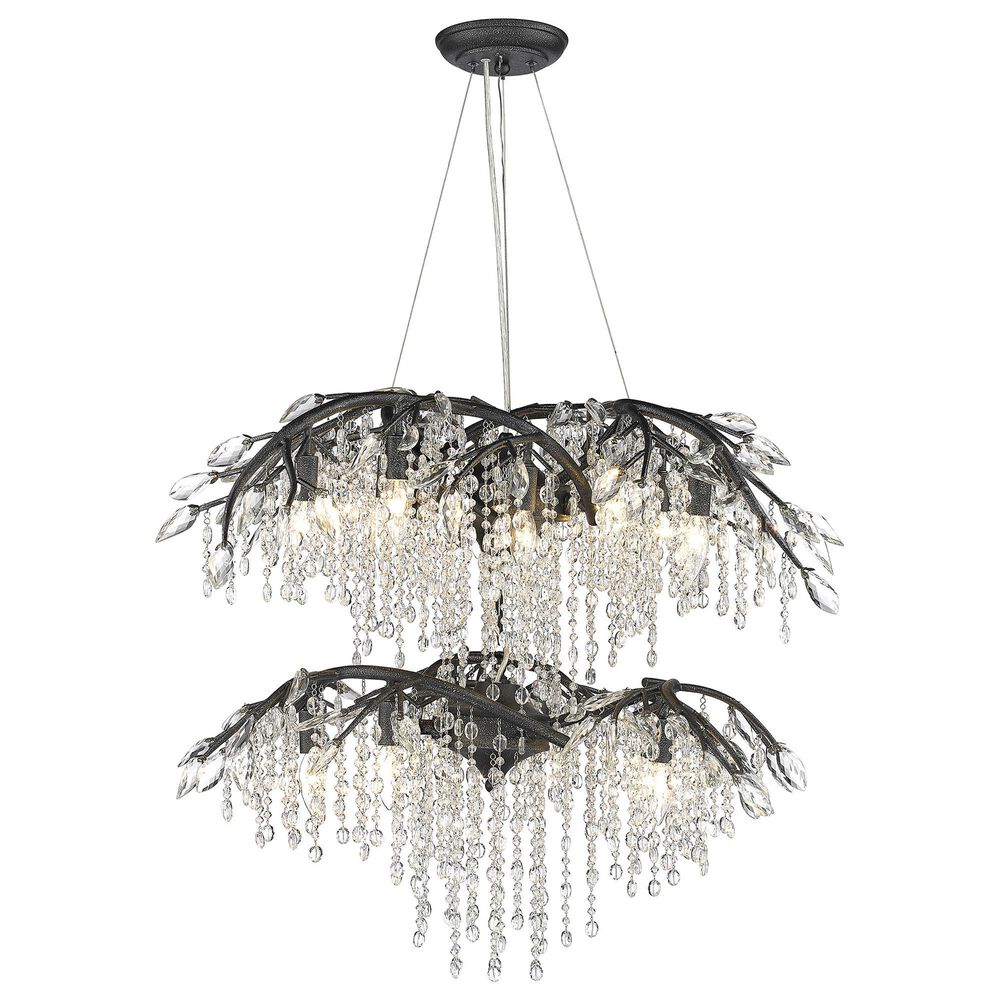 Golden Lighting Autumn Twilight 18-Light Chandelier in Black, , large