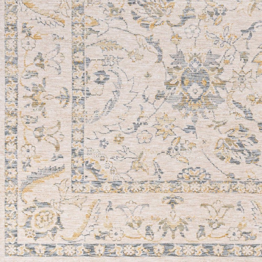 Surya Chicago CHG2300 6&#39;7&quot; Round Light Beige, Slate, Mustard, Light Grey Area Rug, , large