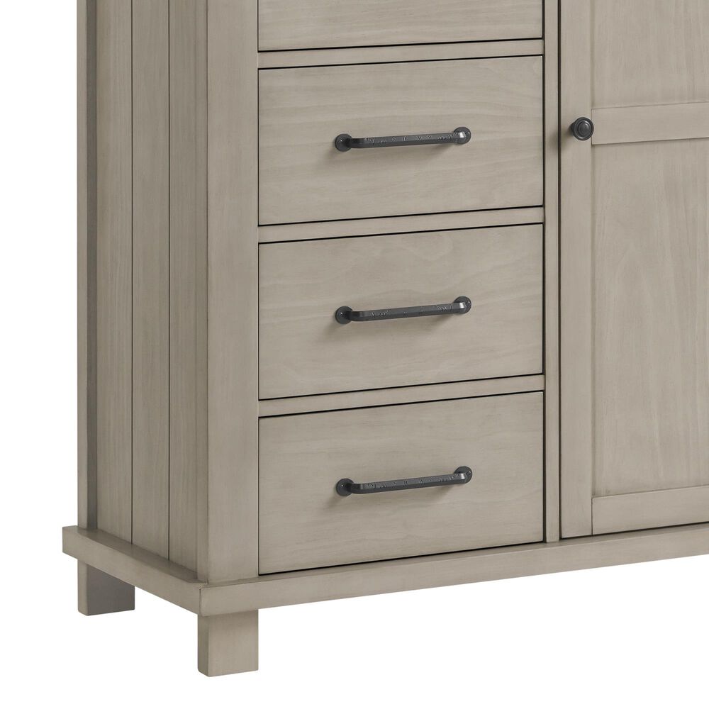 M Design Village Hampton 5-Drawer Chifferobe in Stone Wash, , large
