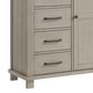 M Design Village Hampton 5-Drawer Chifferobe in Stone Wash, , large