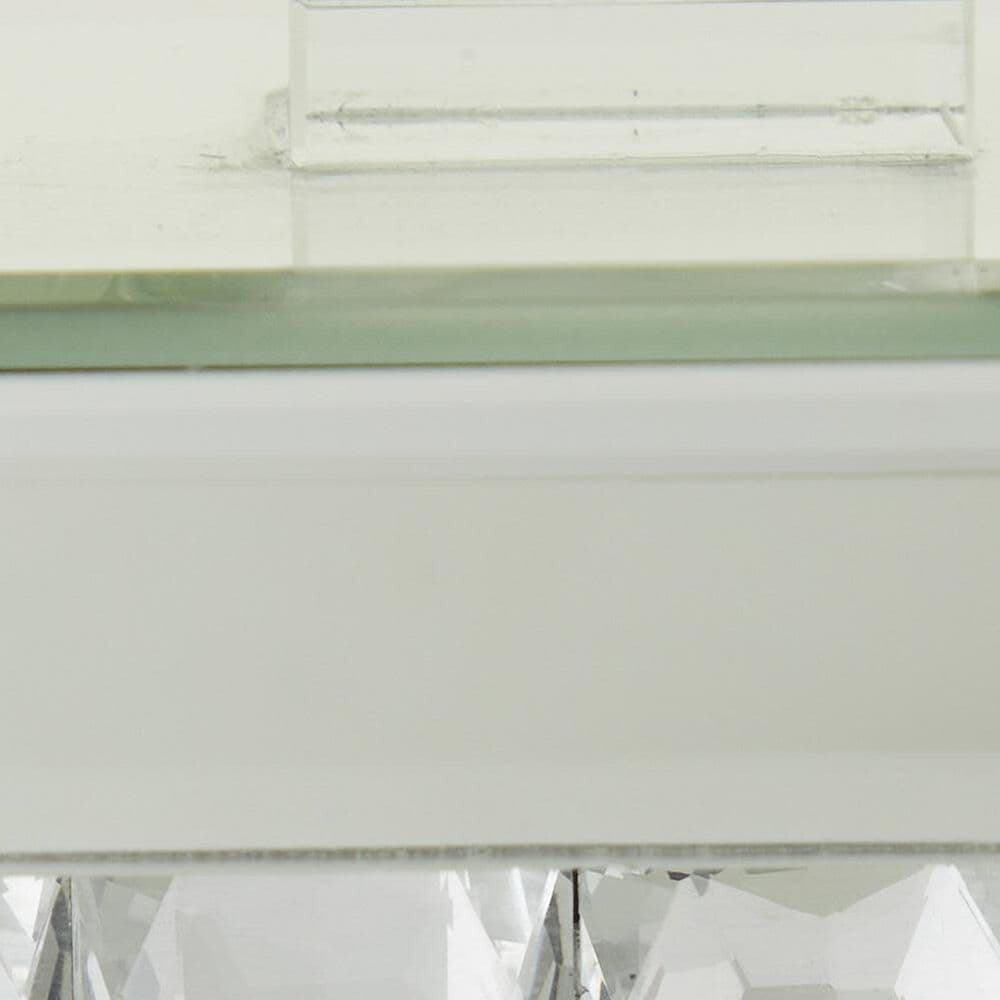 Maple and Jade 5-Plate Decorative Candelabra with Mirrored Accents in Silver and Clear, , large