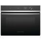 Fisher and Paykel Series 7 24" Contemporary Smart Compact Convection Speed Oven in Black, , large