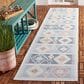 Safavieh Sarasota 2"3" x 9" Light Blue and Grey Indoor/Outdoor Runner, , large