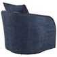 LumiSource Gemma Swivel Accent Chair in Blue Indigo, , large