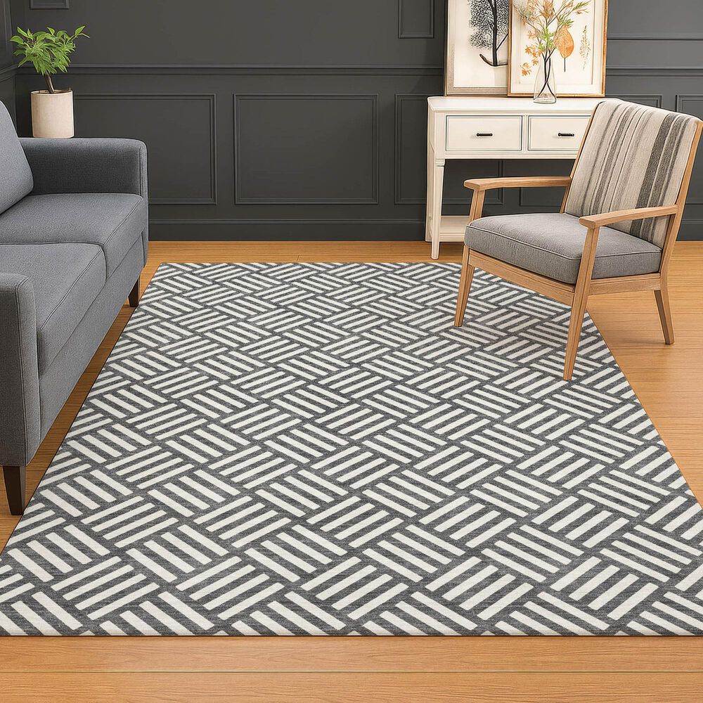 Dalyn Rug Company The Reserve TR3 Charcoal 9&#39; x 12&#39; Indoor/Outdoor Area Rug, , large