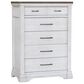 Sasha Lee 5 Piece King Storage Bedroom Set in 2 Tone Hickory, , large