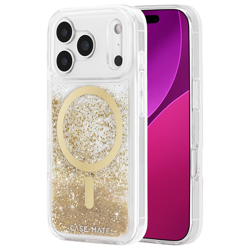 Case-Mate Waterfall MagSafe Case for iPhone 17 Pro in Gold, , large