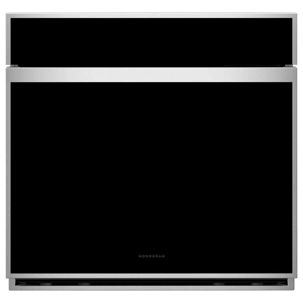 Monogram Minimalist 30" Smart Electric Single Wall Oven with Conection in Stainless Steel, , large