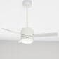 Hunter Gilmour 44" Outdoor Ceiling Fan with LED Lights in Matte White, , large