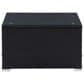 CorLiving Parksville Patio Square Coffee Table in Black, , large