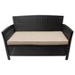 Hearth and Haven ST Lucia Outdoor Loveseat with Tan Cushion in Brown, , large