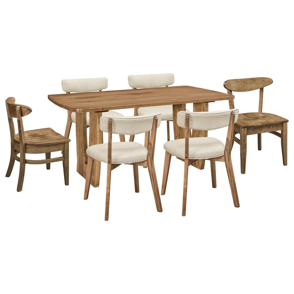 Archbold Furniture Harper, Wesley and Keenan 7-Piece Rectangular Dining Set in Harvest, , large
