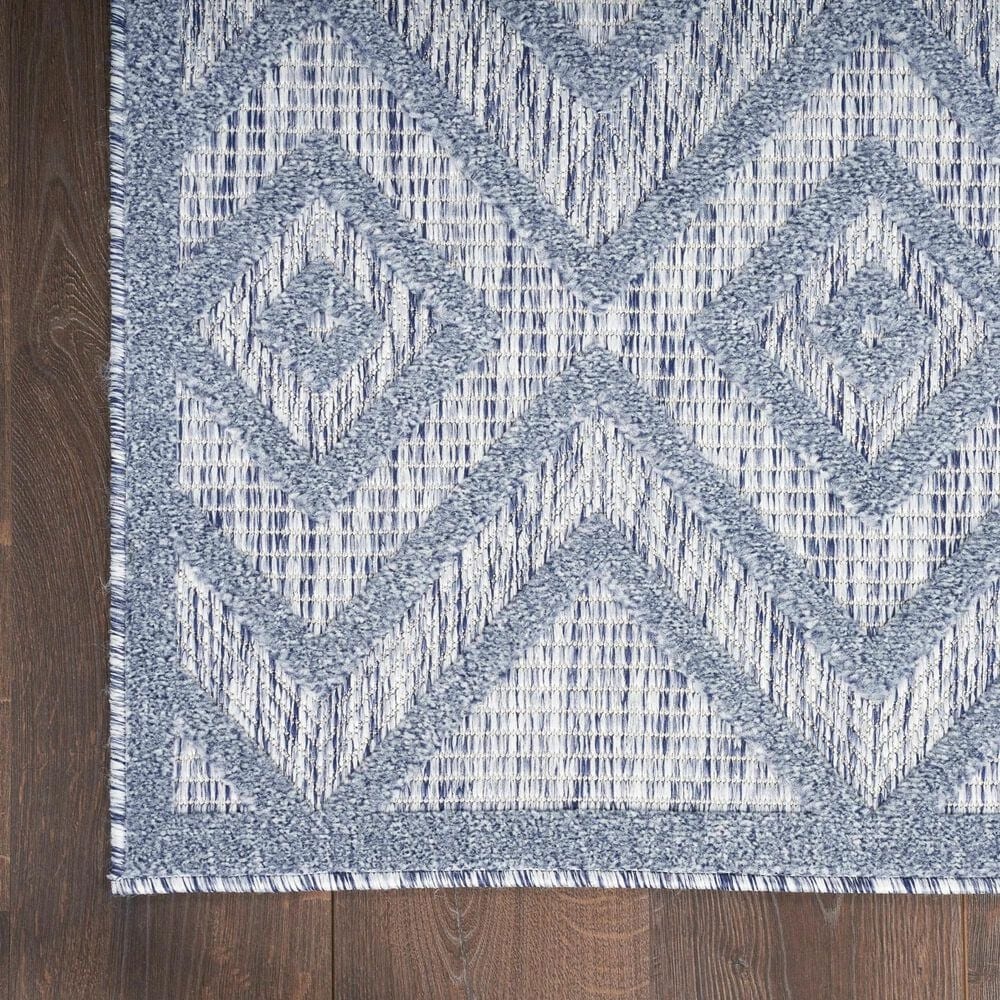 Nourison Versatile 8&#39; x 10&#39; Denim Blue Indoor/Outdoor Area Rug, , large