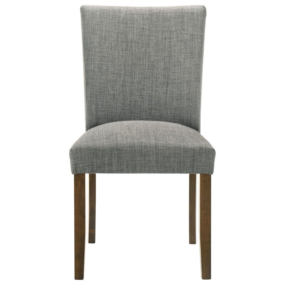 Coaster Cantley Dining Side Chair with Grey Cushion in Rich Brown, , large