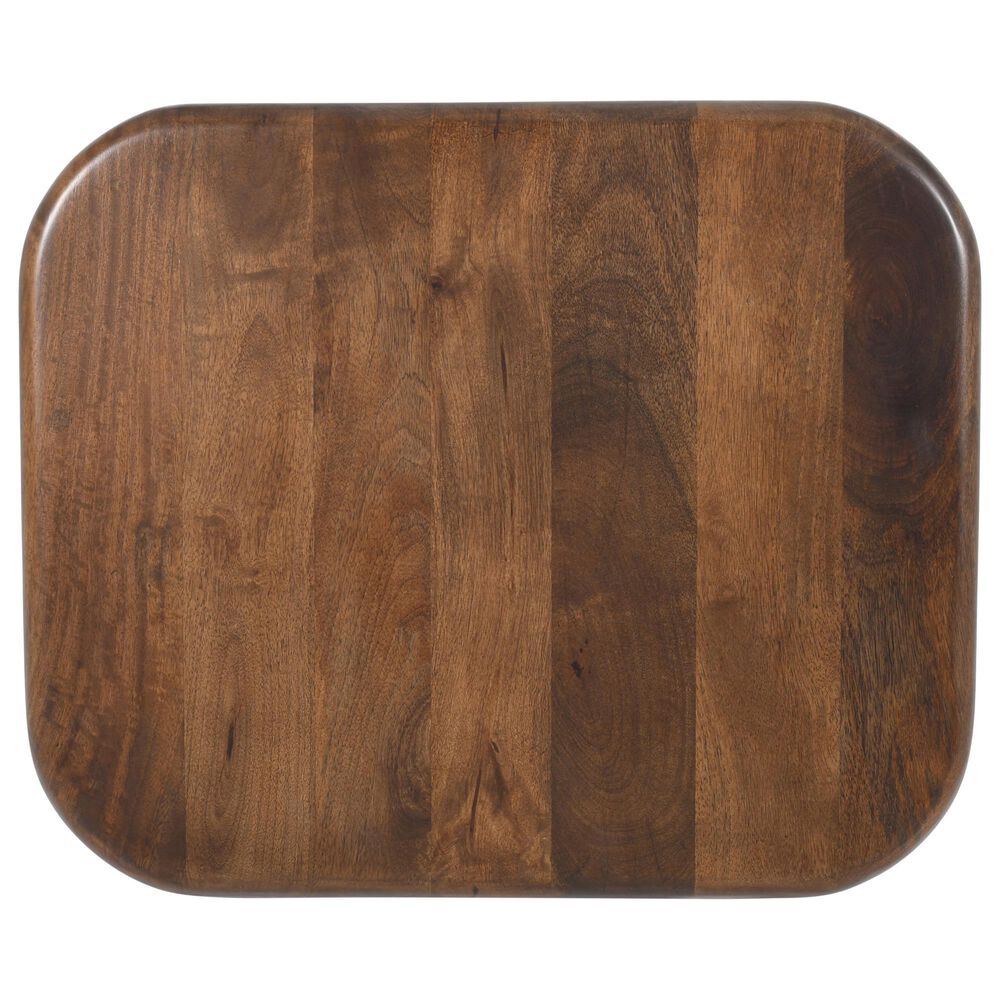 Waltham Mandara End Table with Double Pedestal Base in Walnut, , large
