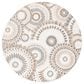 Safavieh Cabana CBN382F 6"7" Round Grey and Ivory Indoor/Outdoor Area Performance Rug, , large