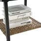 Hearth and Haven 3-Piece Patio Chat Set with Gray Cushion in Black, , large