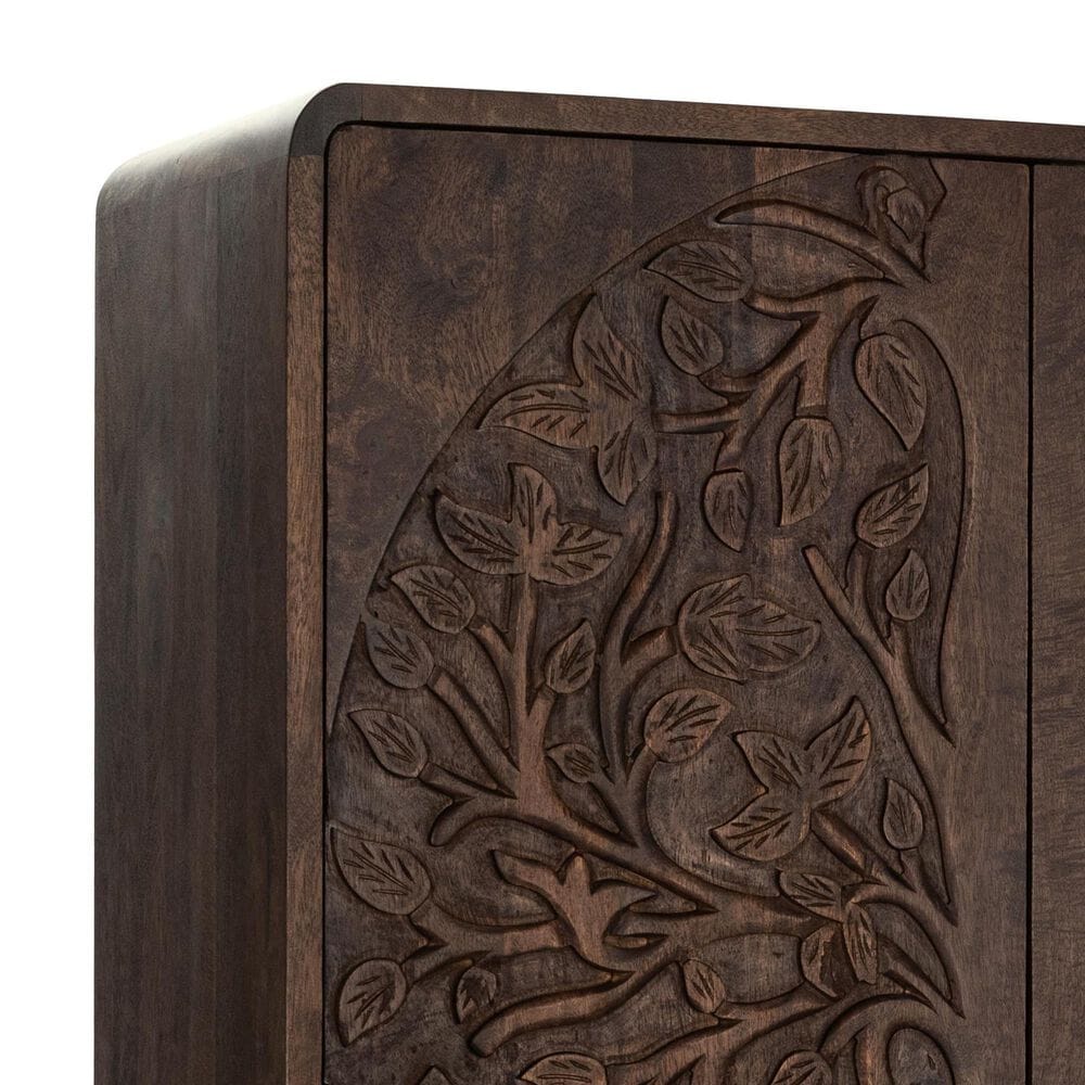 Classic Home Albero Tall Cabinet in Kona Brown, , large